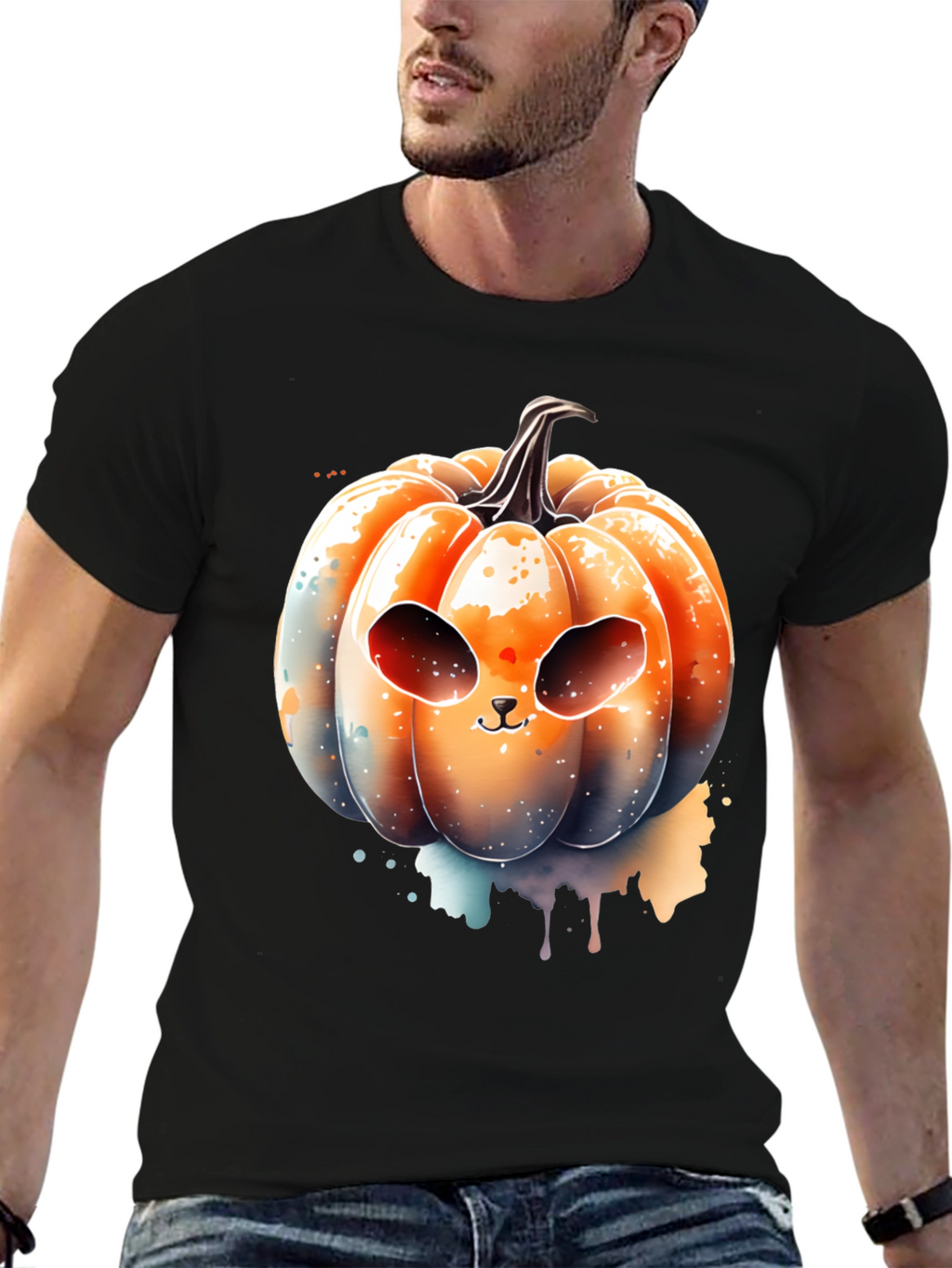 Spooky Cute Pumpkin T-Shirt - Halloween Apparel