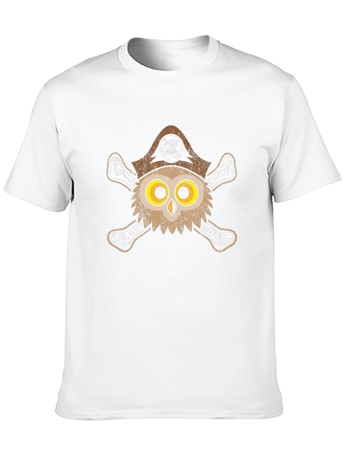 Pirate Owl Graphic Tee - Mens Black T-Shirt