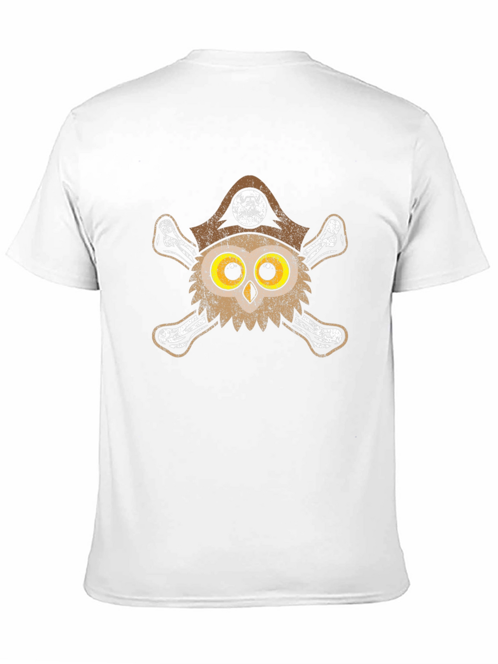Pirate Owl Graphic Tee - Mens Black T-Shirt