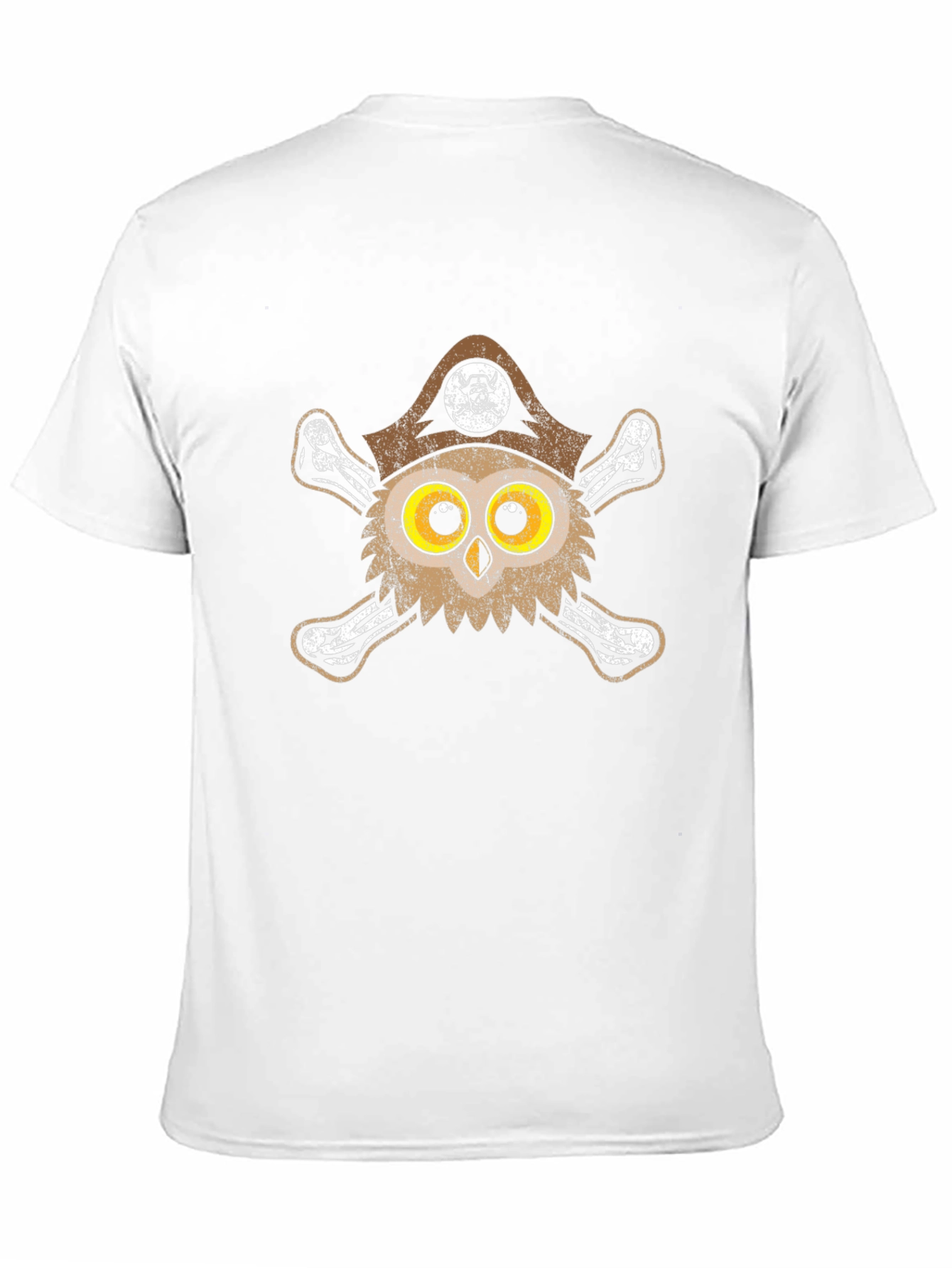 Pirate Owl Graphic Tee - Mens Black T-Shirt