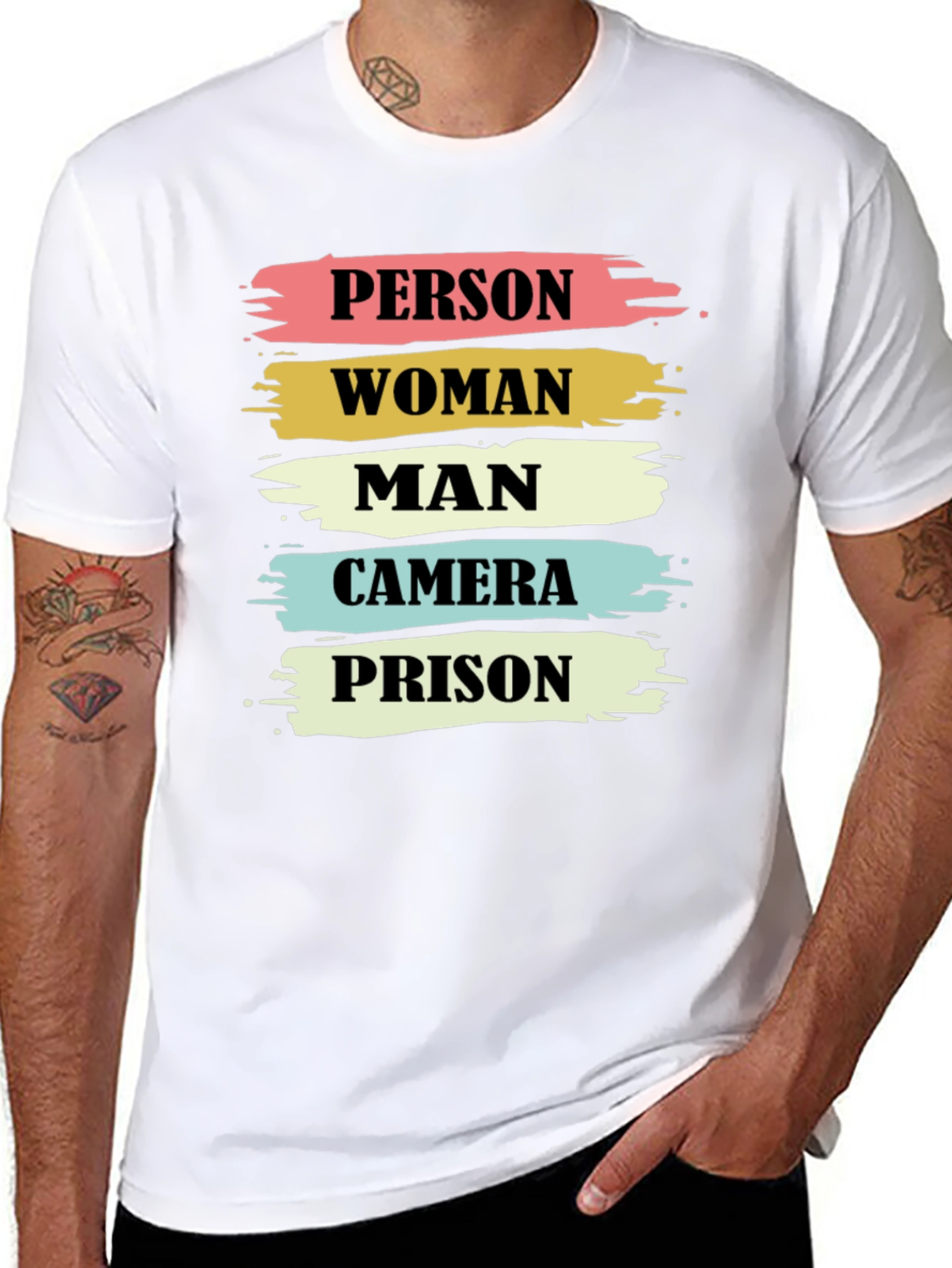 Person Woman Man Camera Prison T-Shirt