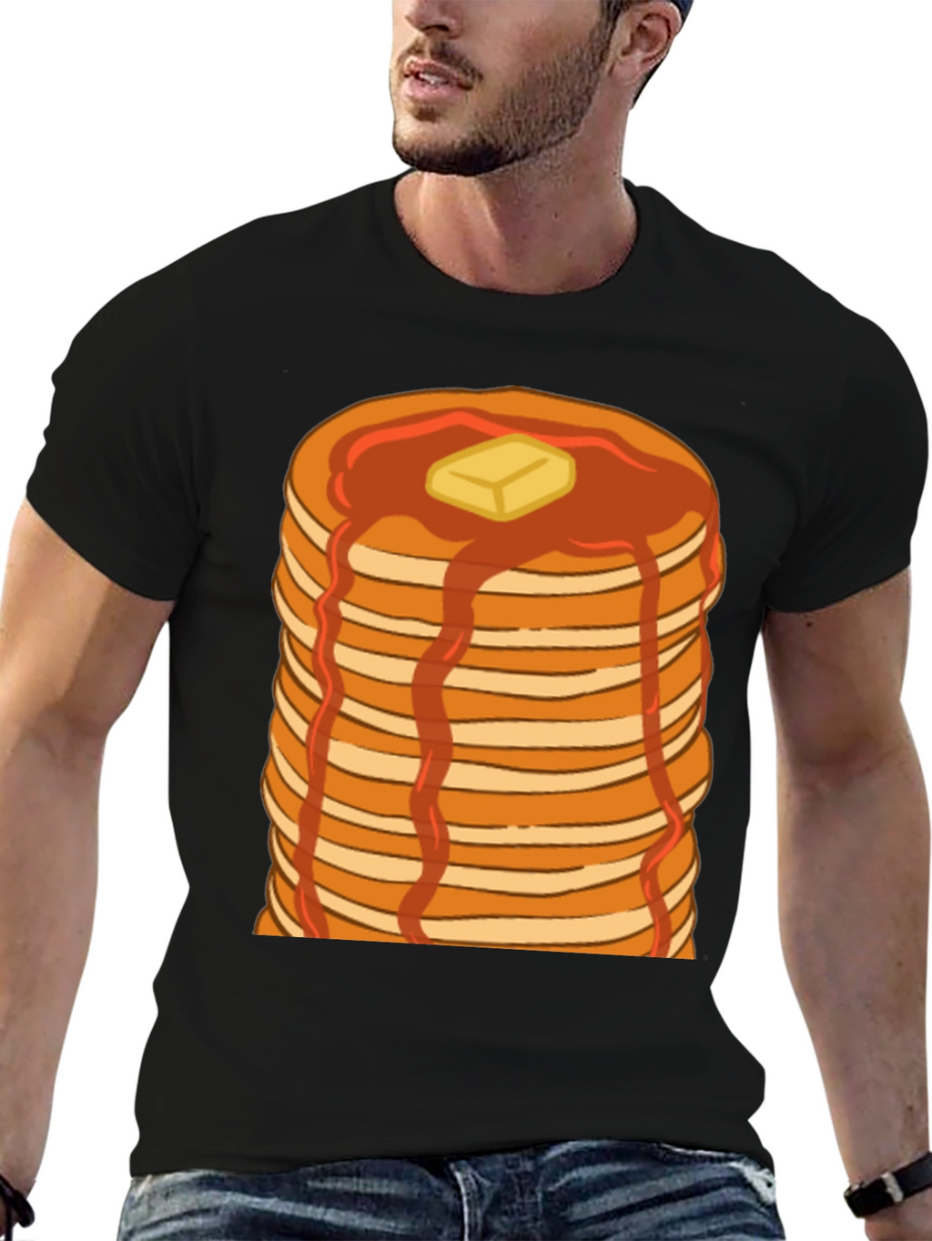 Pancake Stack T-Shirt - Breakfast Lover Tee
