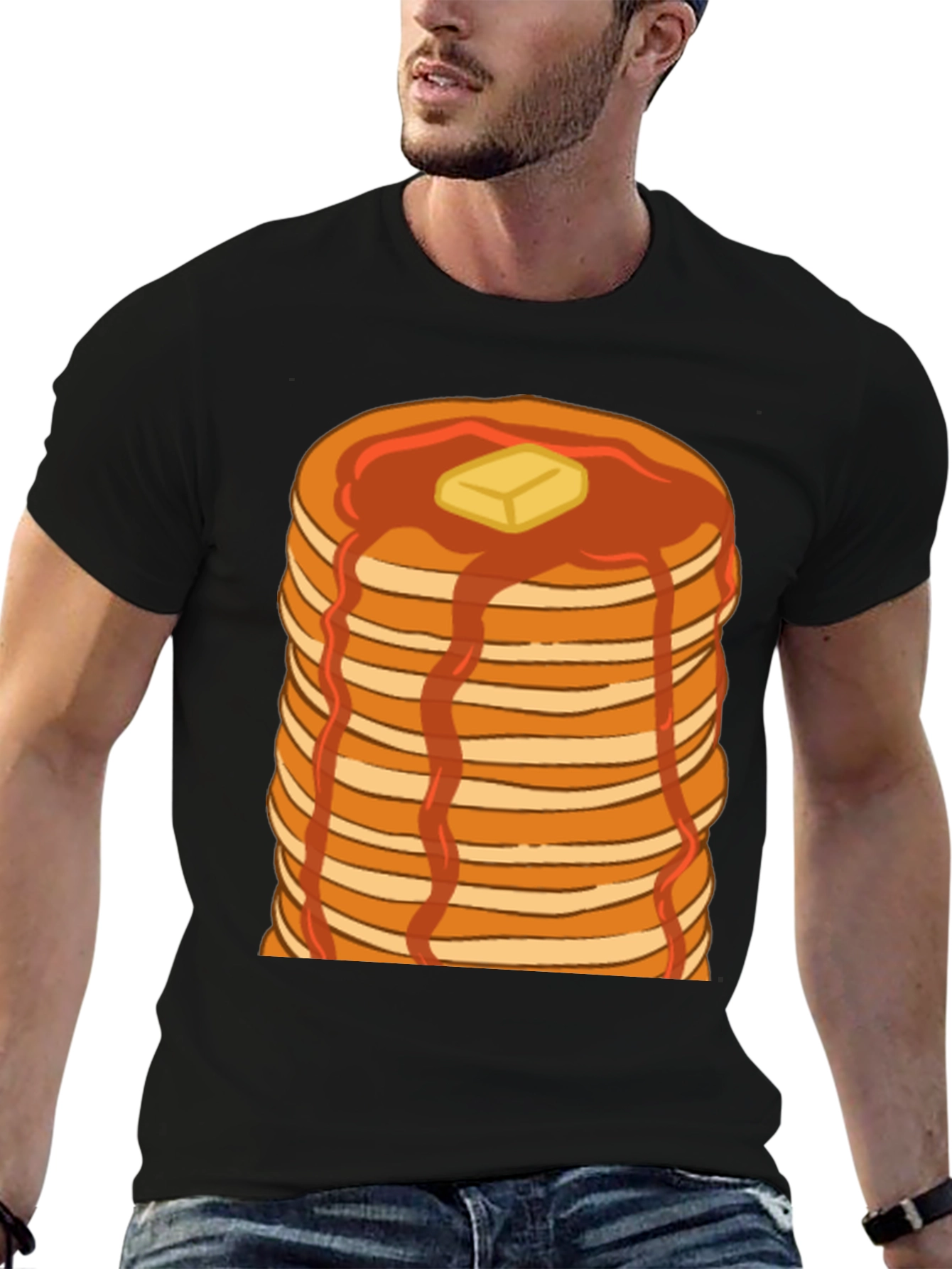 Pancake Stack T-Shirt - Breakfast Lover Tee