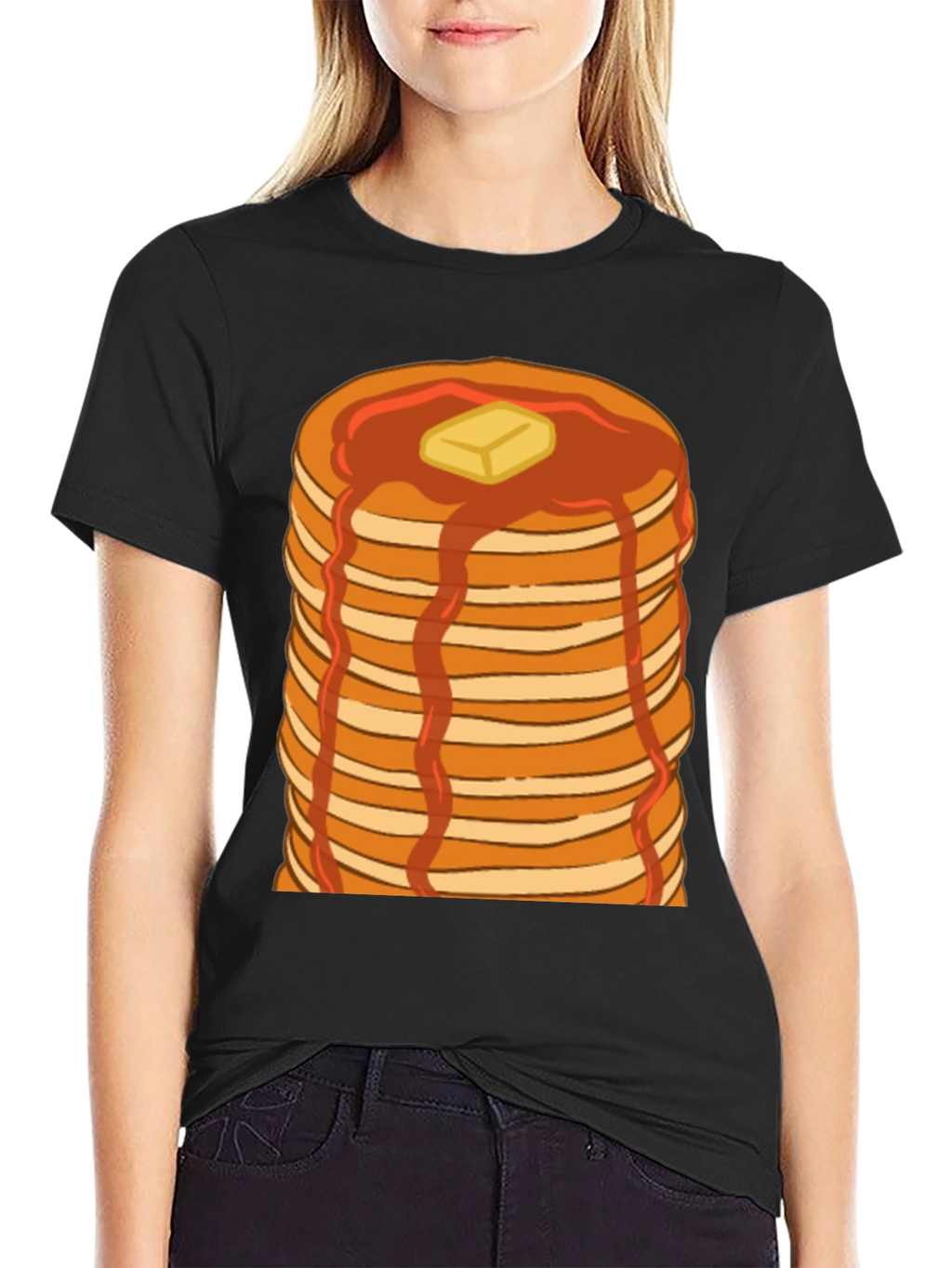 Pancake Stack T-Shirt - Breakfast Lover Tee