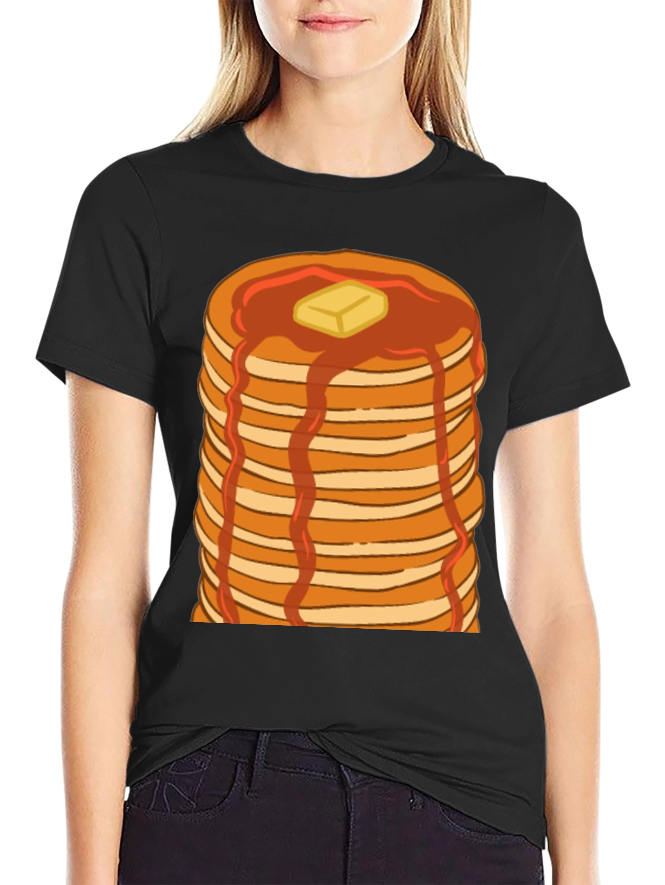 Pancake Stack T-Shirt - Breakfast Lover Tee