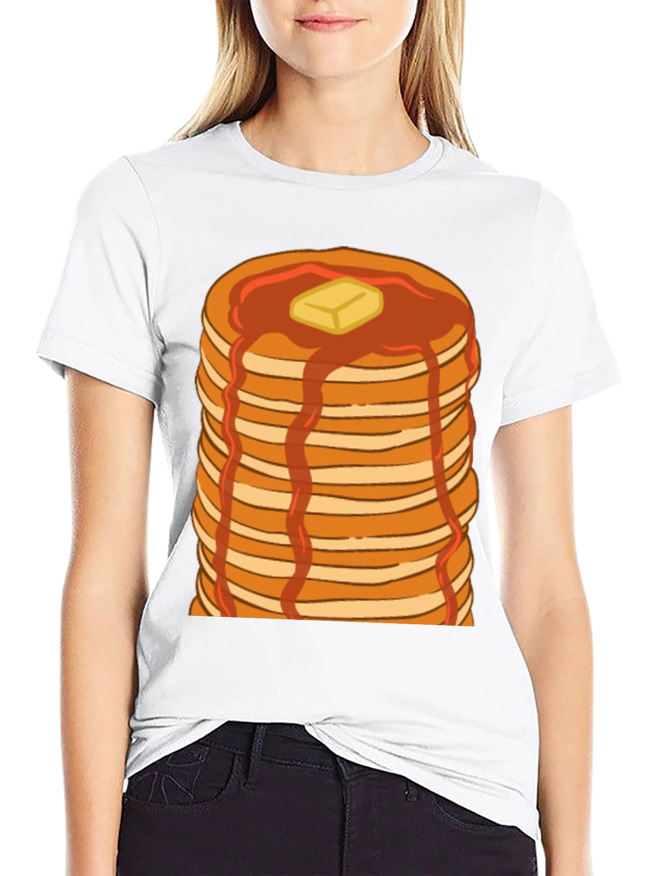 Pancake Stack T-Shirt - Breakfast Lover Tee