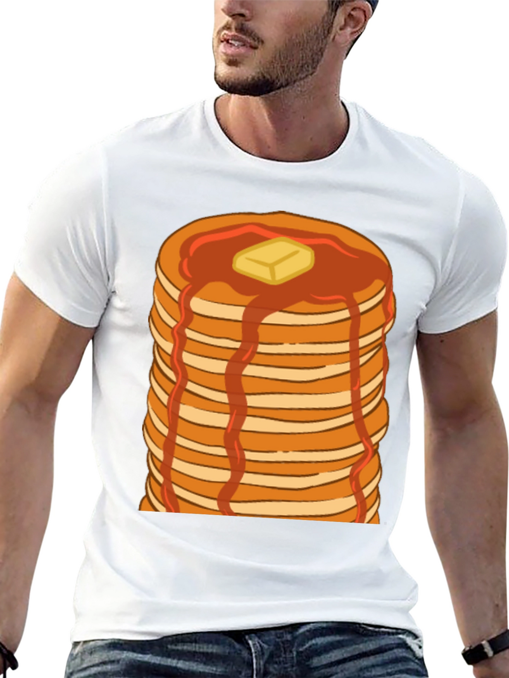 Pancake Stack T-Shirt - Breakfast Lover Tee