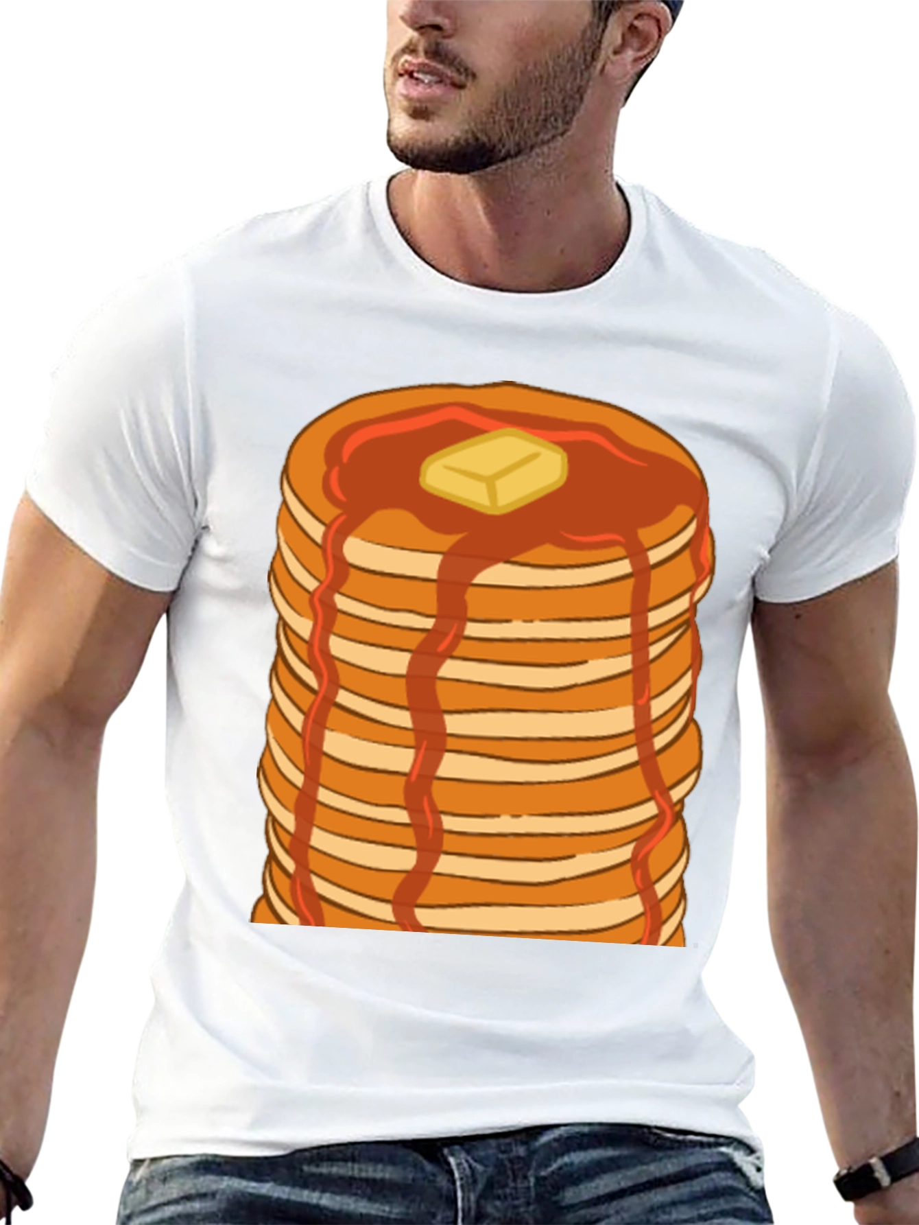 Pancake Stack T-Shirt - Breakfast Lover Tee