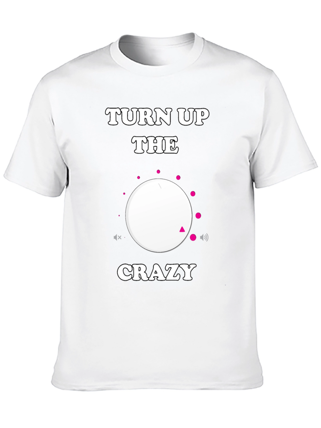 Turn Up the Crazy Black Graphic Tee