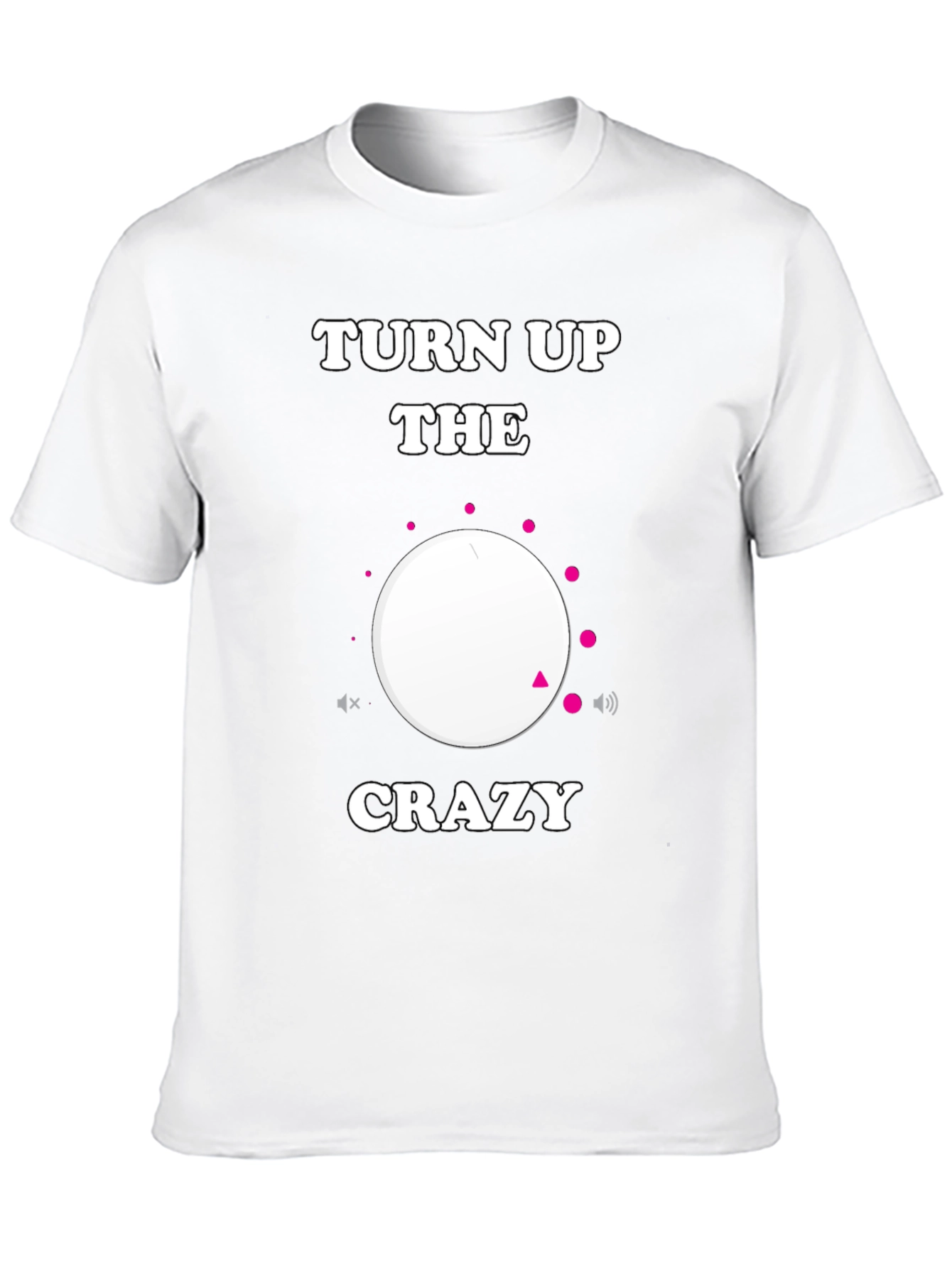Turn Up the Crazy Black Graphic Tee