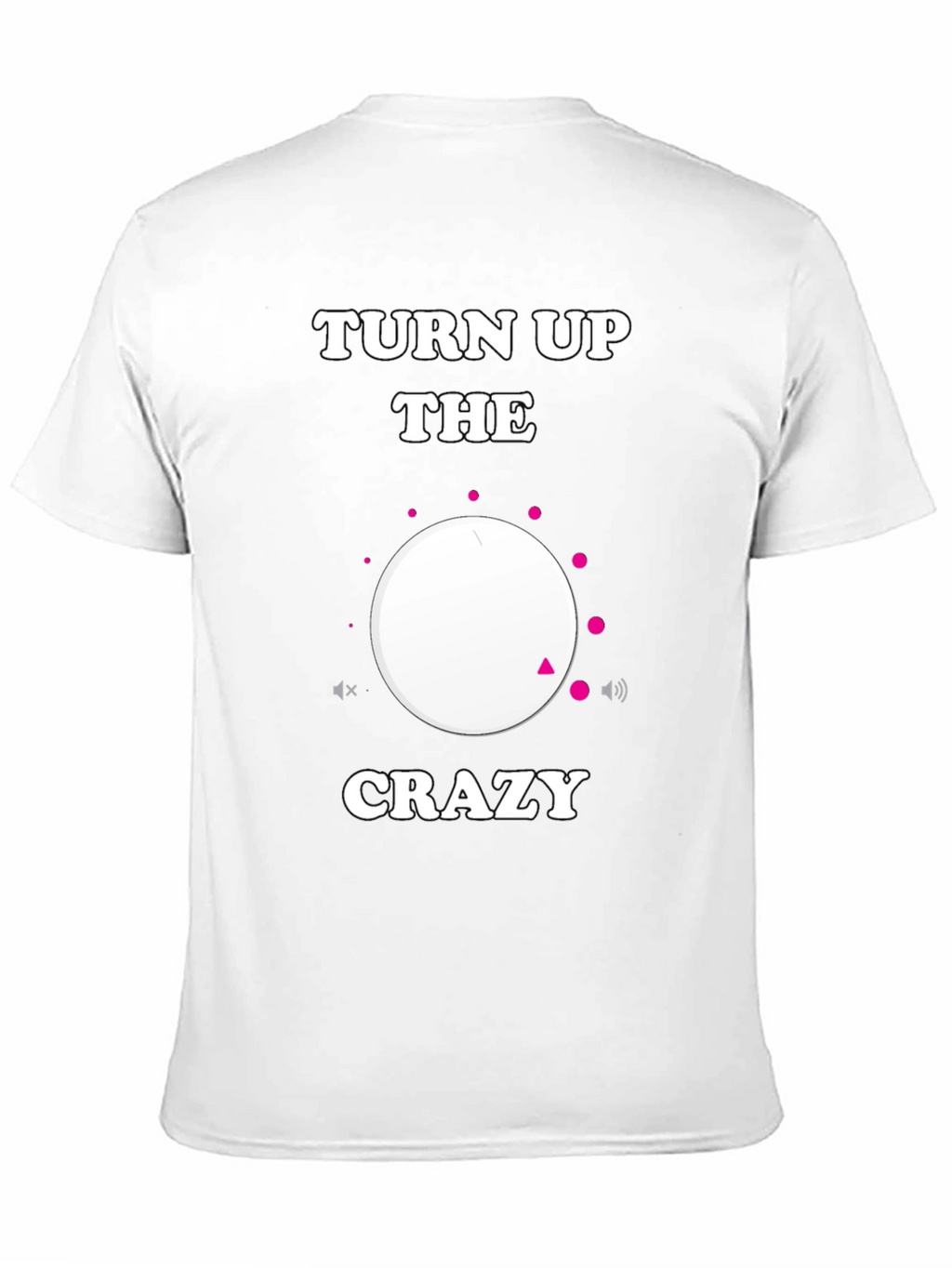 Turn Up the Crazy Black Graphic Tee