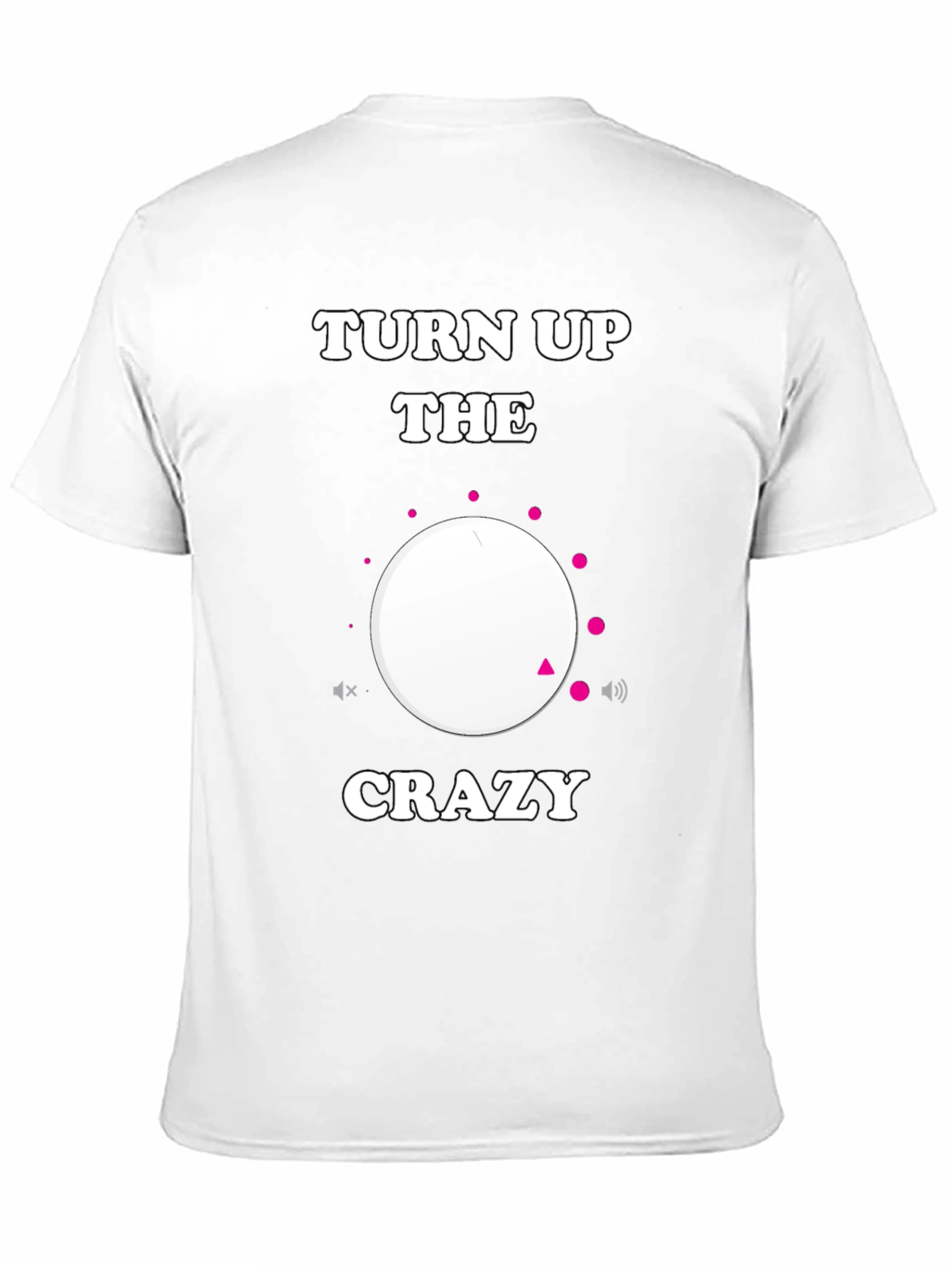 Turn Up the Crazy Black Graphic Tee