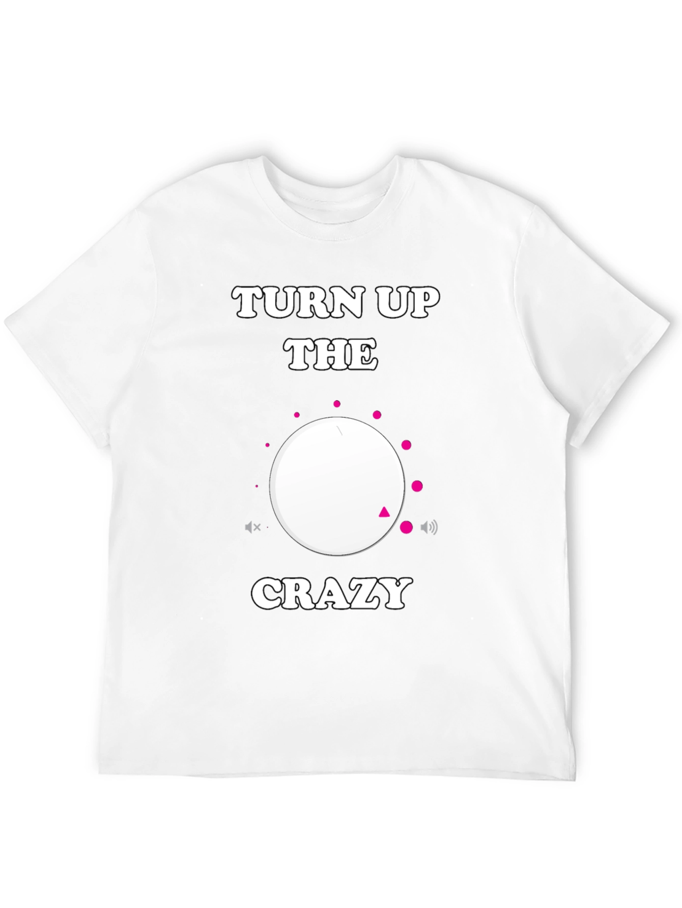 Turn Up the Crazy Black Graphic Tee