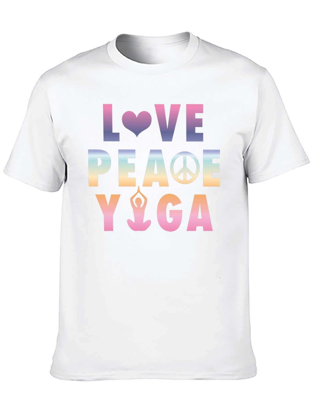 Love Peace Yoga Graphic T-Shirt