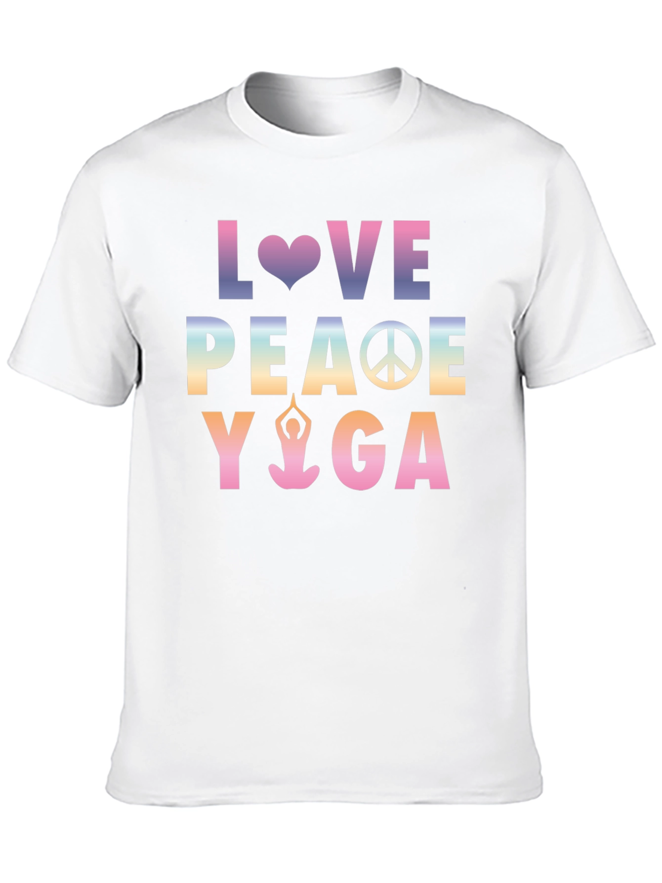 Love Peace Yoga Graphic T-Shirt