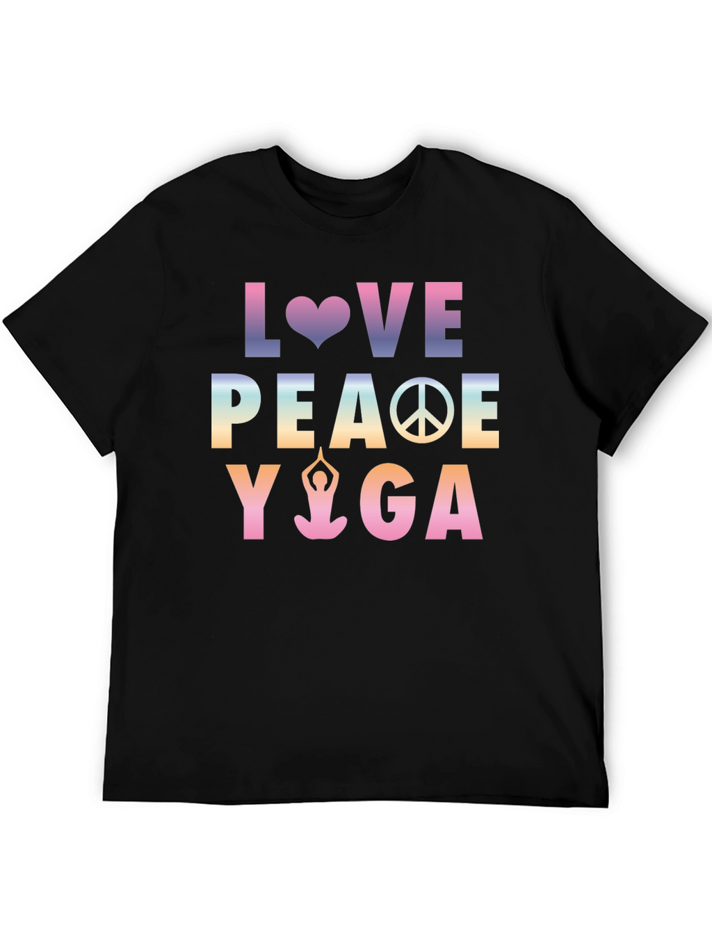 Love Peace Yoga Graphic T-Shirt
