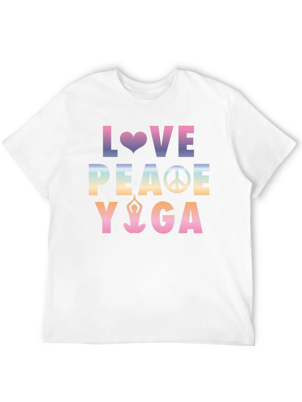 Love Peace Yoga Graphic T-Shirt