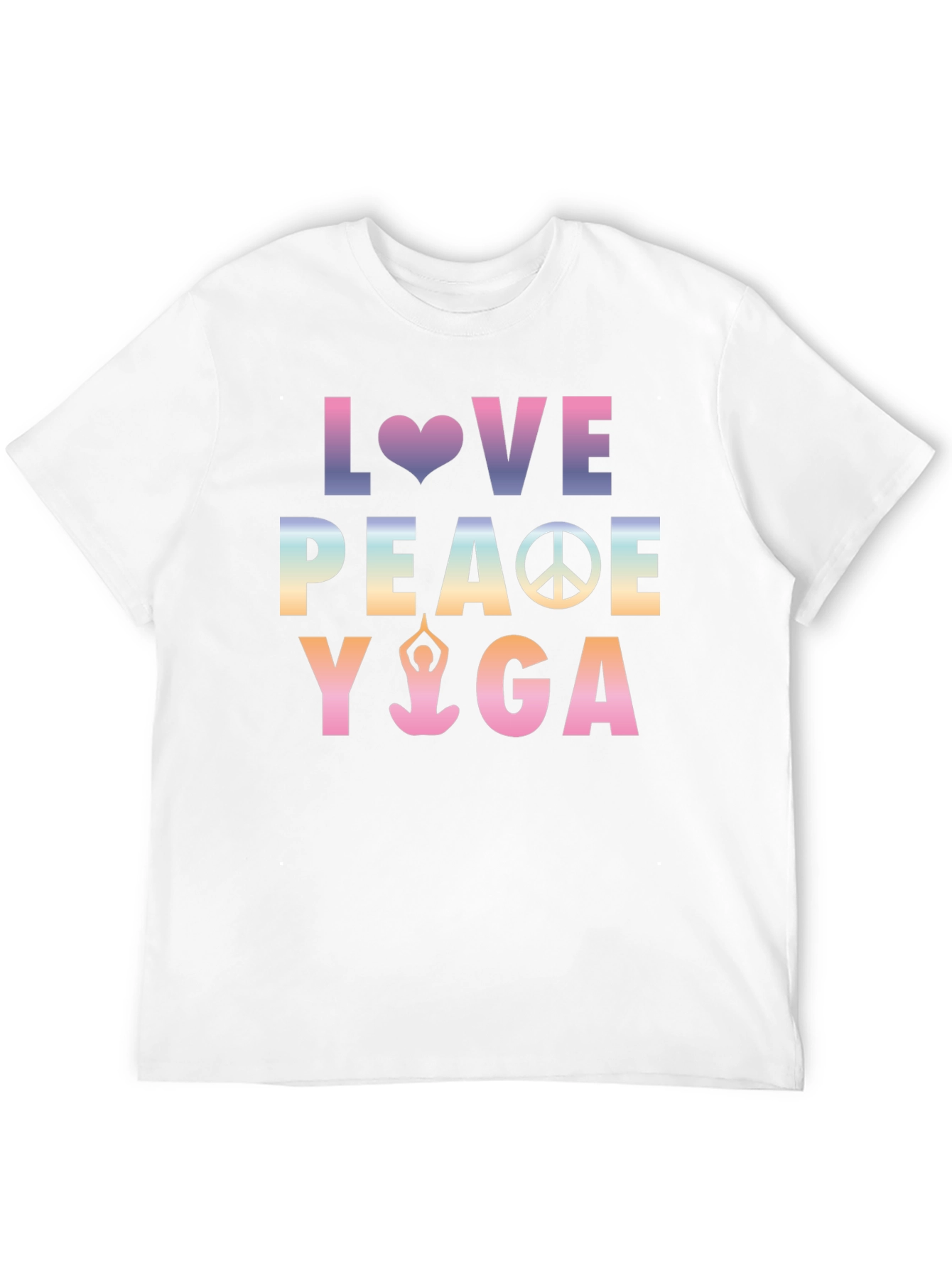 Love Peace Yoga Graphic T-Shirt