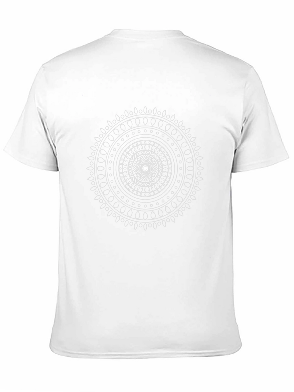 Geometric Mandala Graphic Print Black T-Shirt