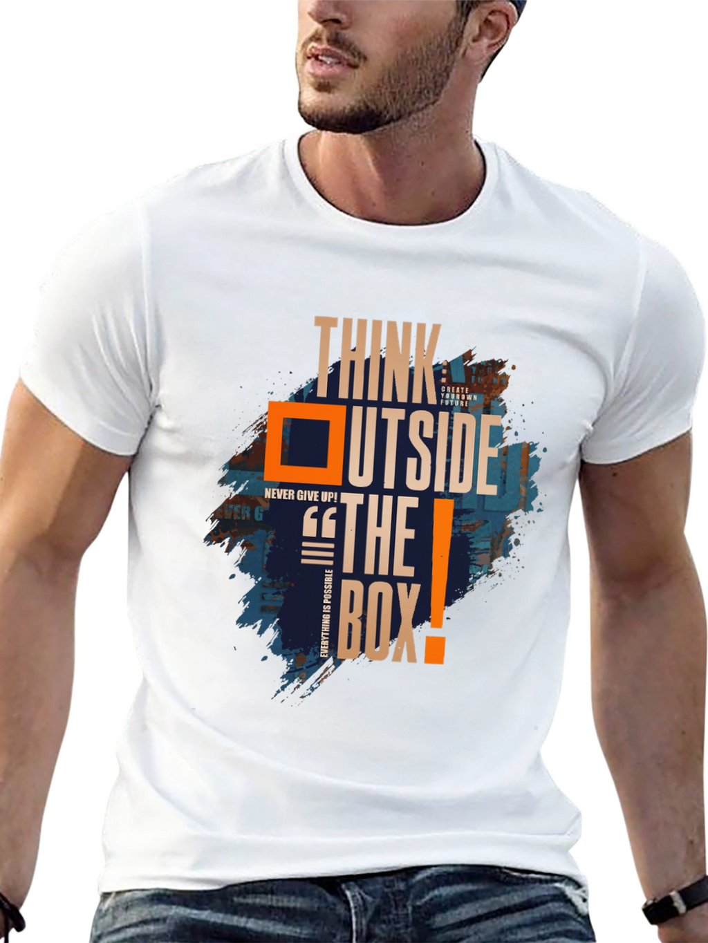 Think Outside the Box Graphic Tee