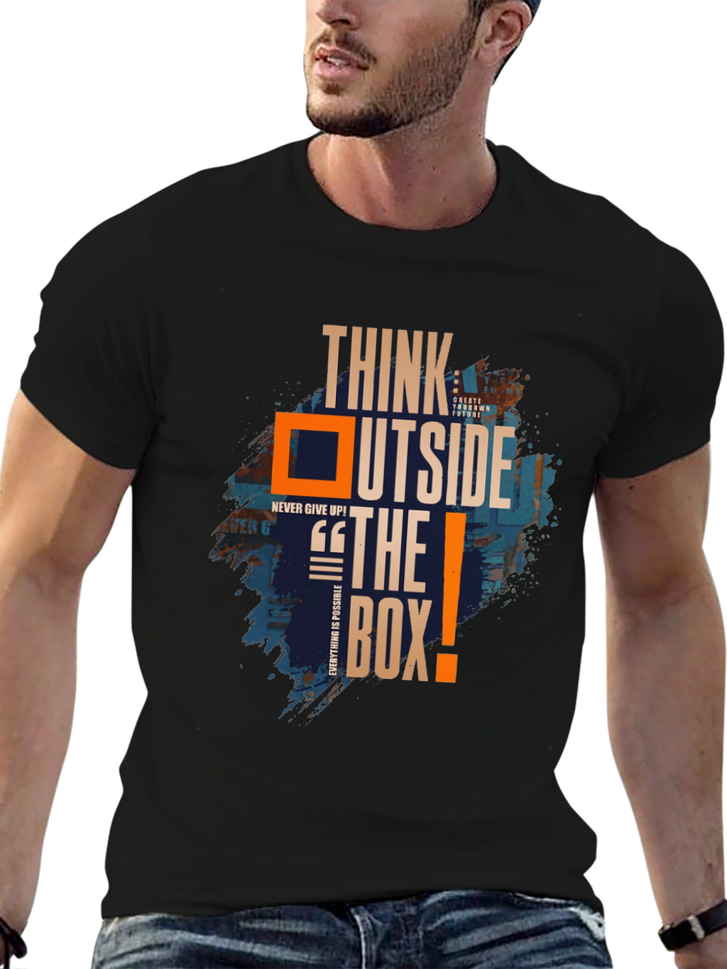 Think Outside the Box Graphic Tee