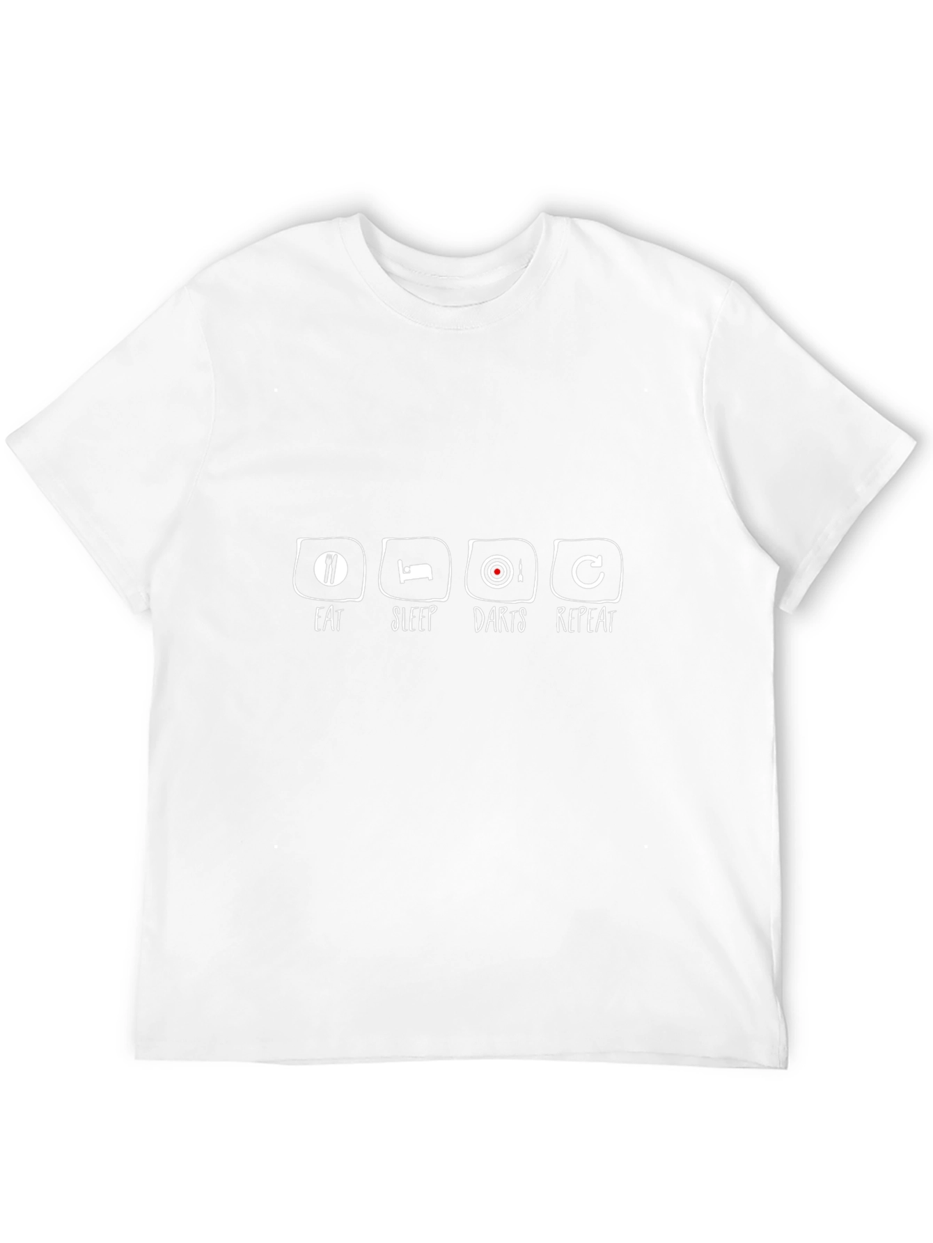 Eat Sleep Darts Repeat Black T-Shirt