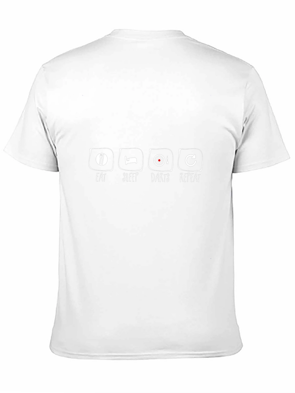 Eat Sleep Darts Repeat Black T-Shirt