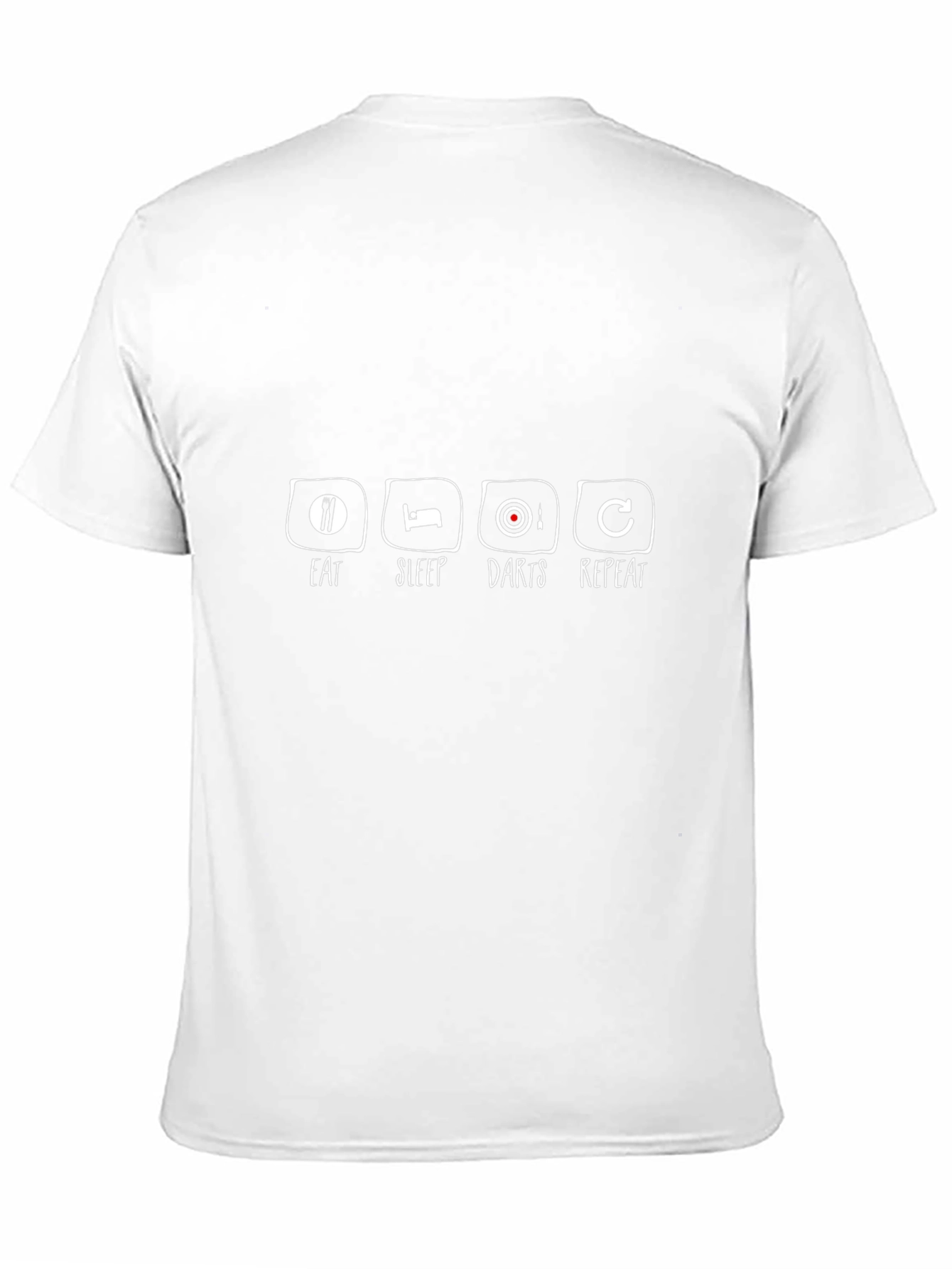 Eat Sleep Darts Repeat Black T-Shirt