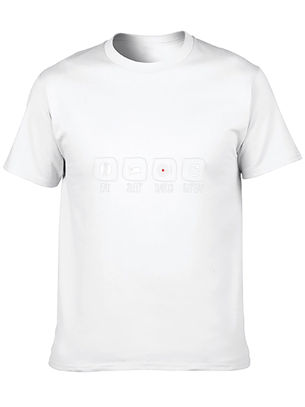 Eat Sleep Darts Repeat Black T-Shirt