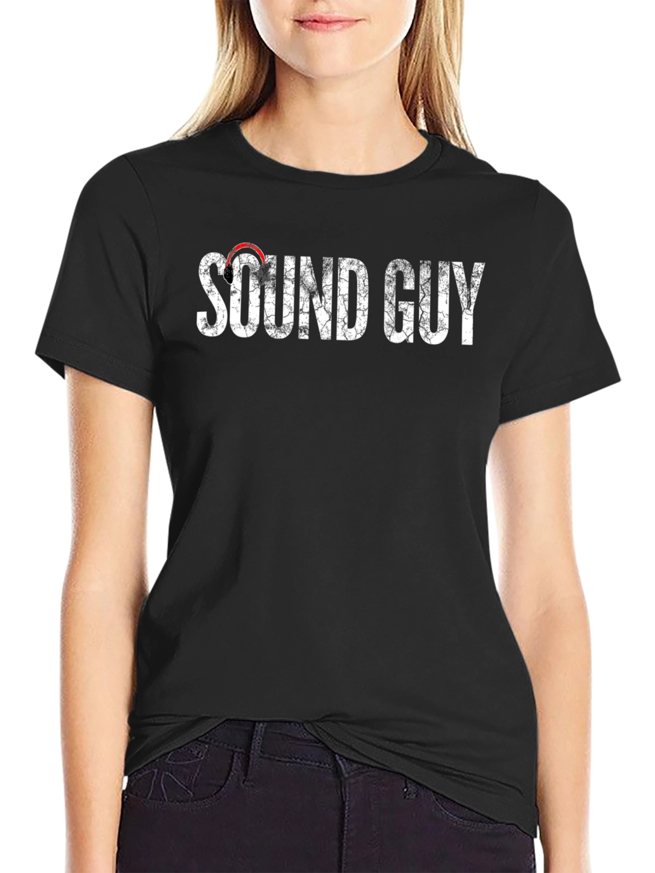 Sound Guy Distressed Graphic Tee - Audio Engineer T-Shirt
