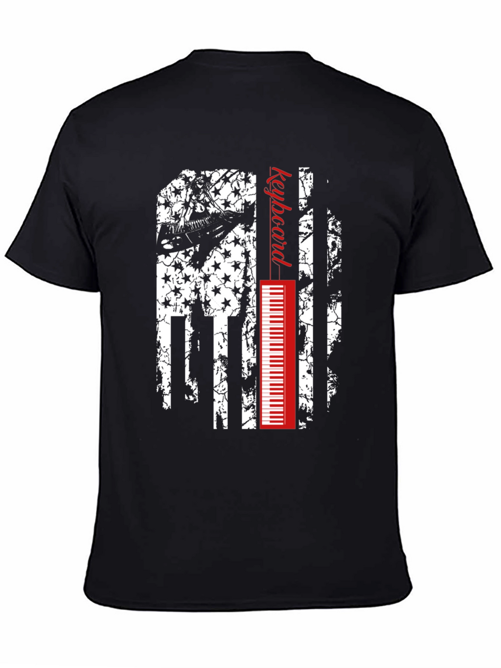 Keyboard American Flag Graphic Tee
