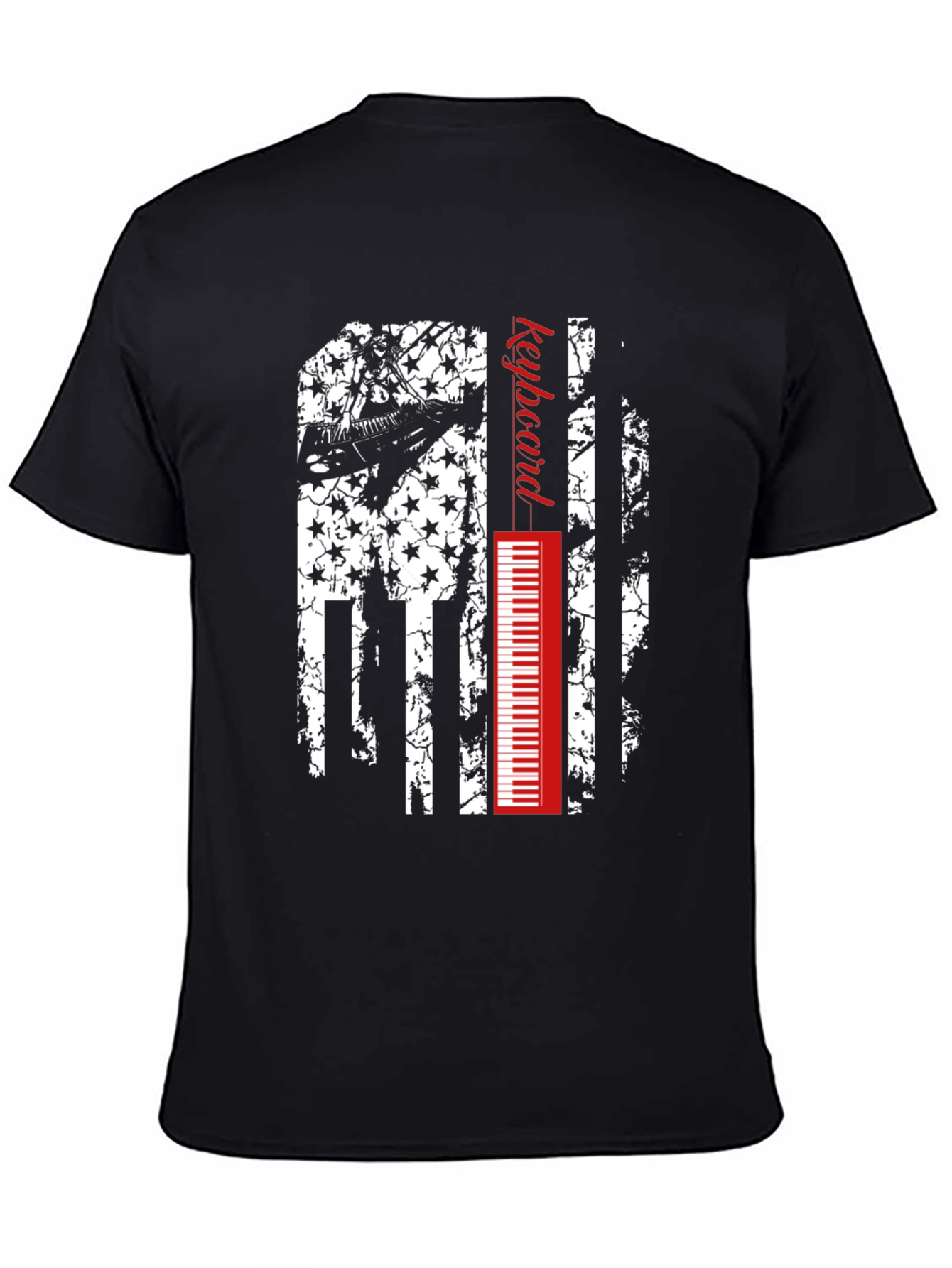 Keyboard American Flag Graphic Tee