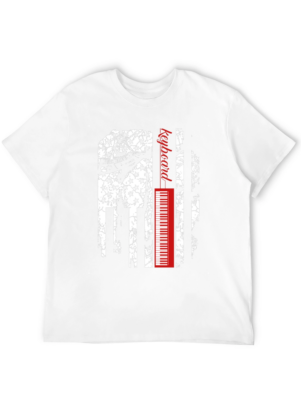 Keyboard American Flag Graphic Tee