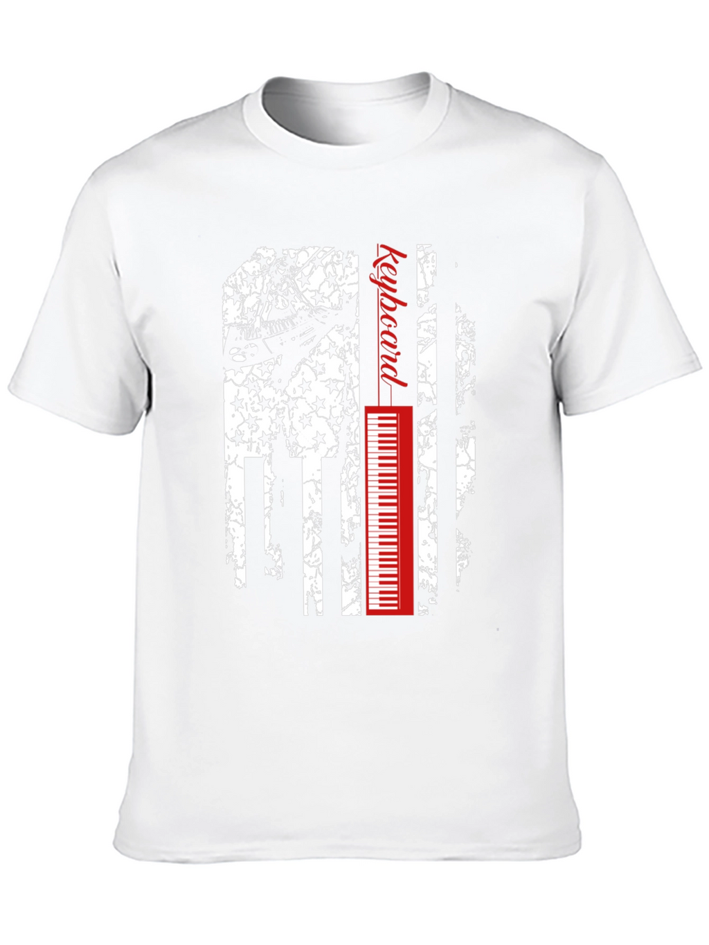 Keyboard American Flag Graphic Tee