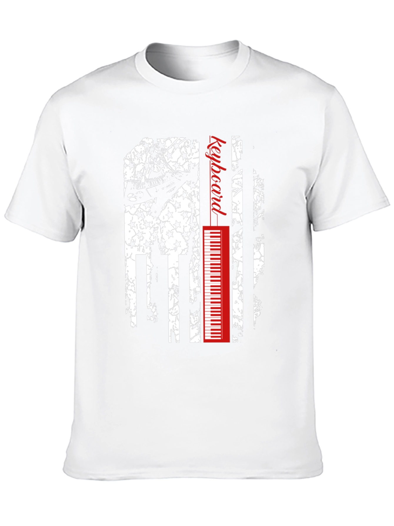 Keyboard American Flag Graphic Tee