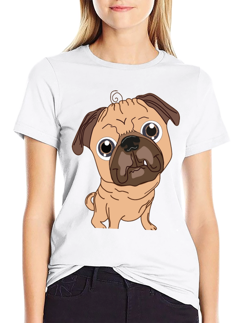 Pug Graphic Tee - Cute Dog T-Shirt