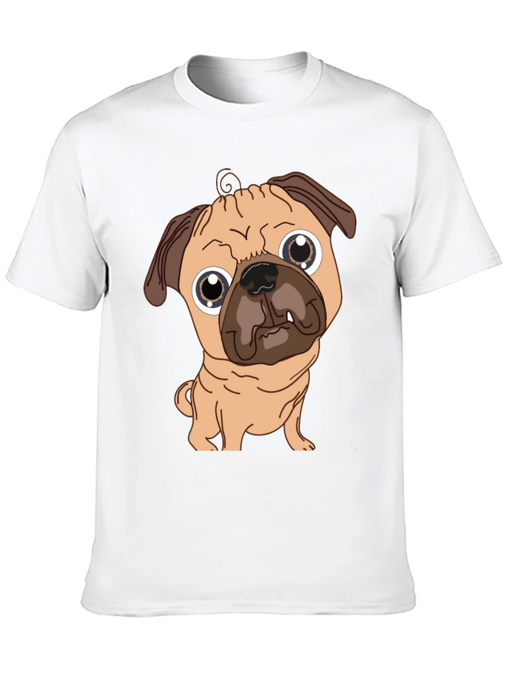 Pug Graphic Tee - Cute Dog T-Shirt