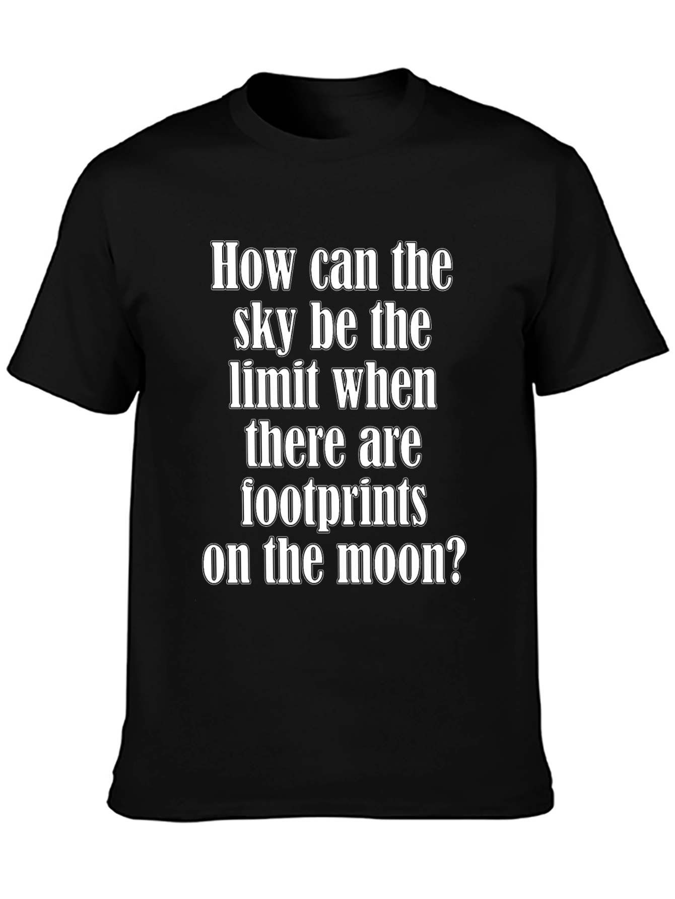 Inspirational Moon Footprints Graphic Tee