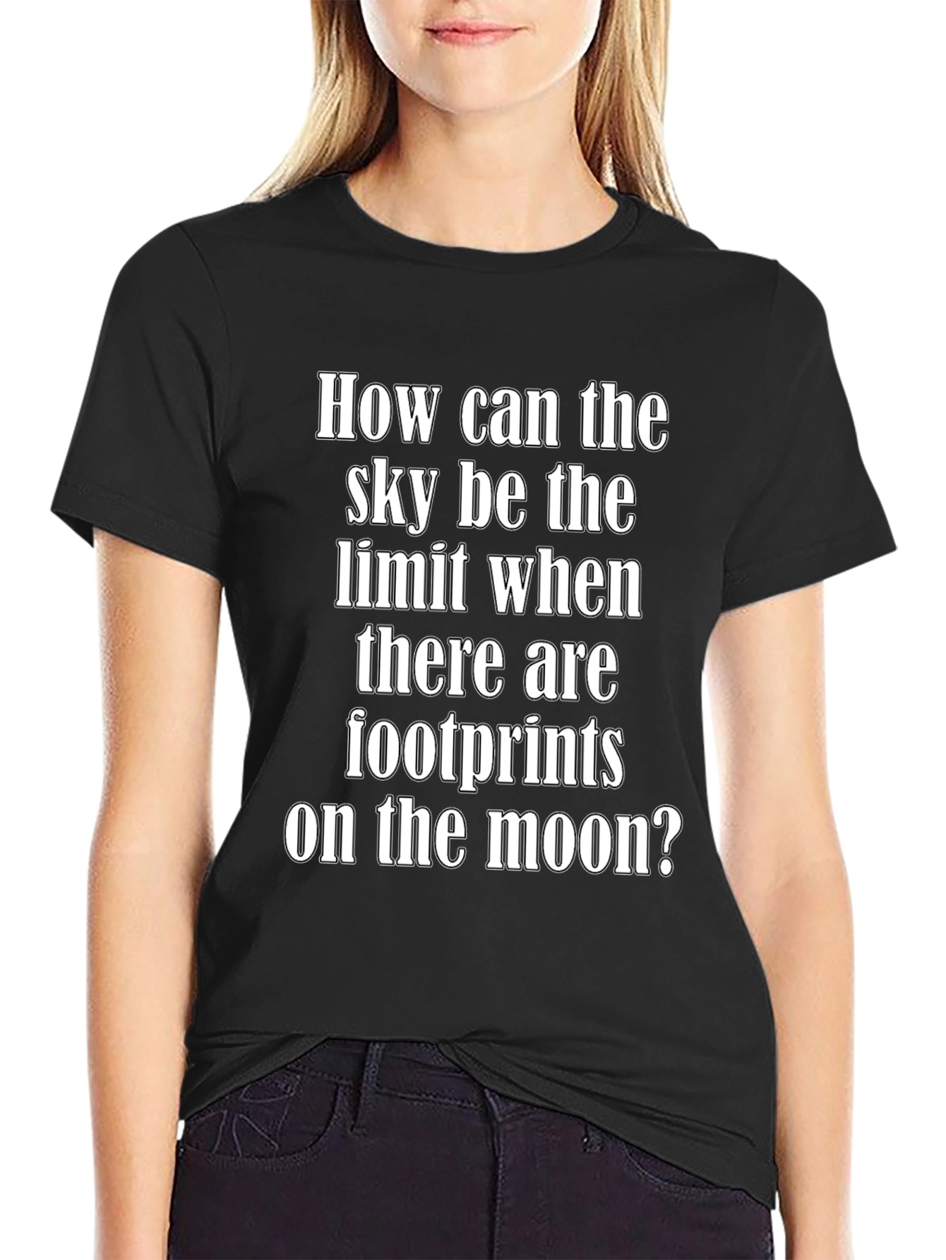 Inspirational Moon Footprints Graphic Tee