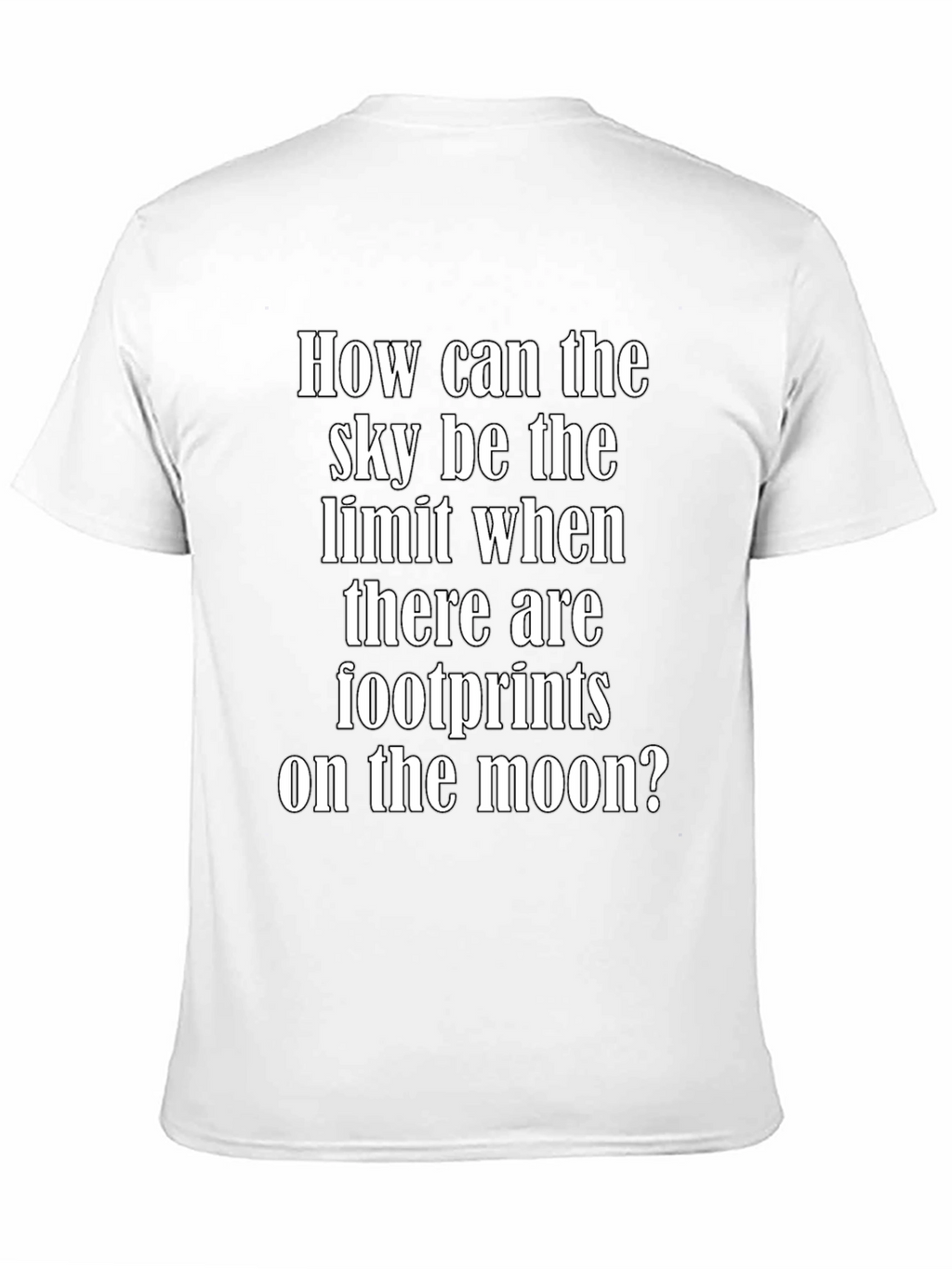 Inspirational Moon Footprints Graphic Tee