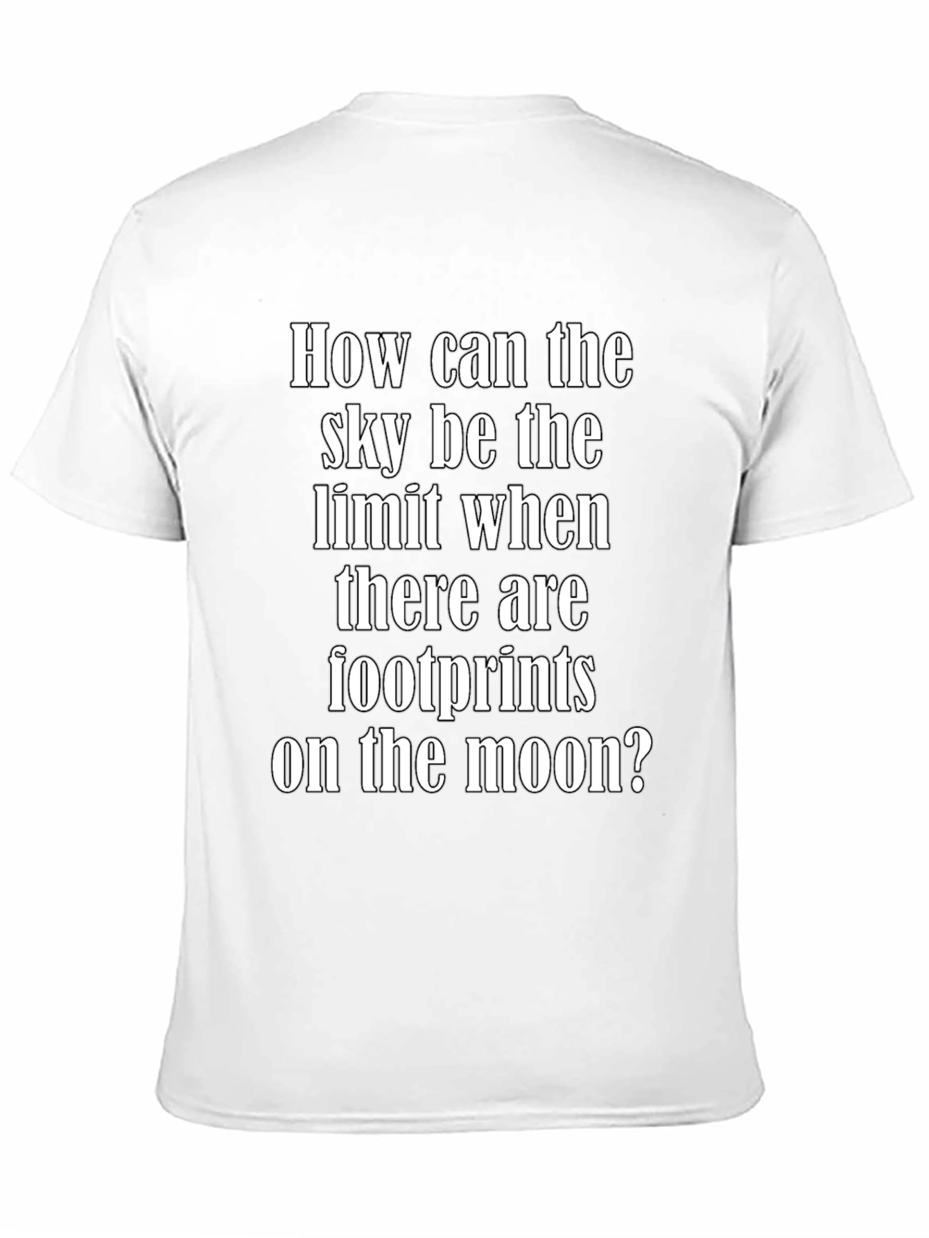 Inspirational Moon Footprints Graphic Tee