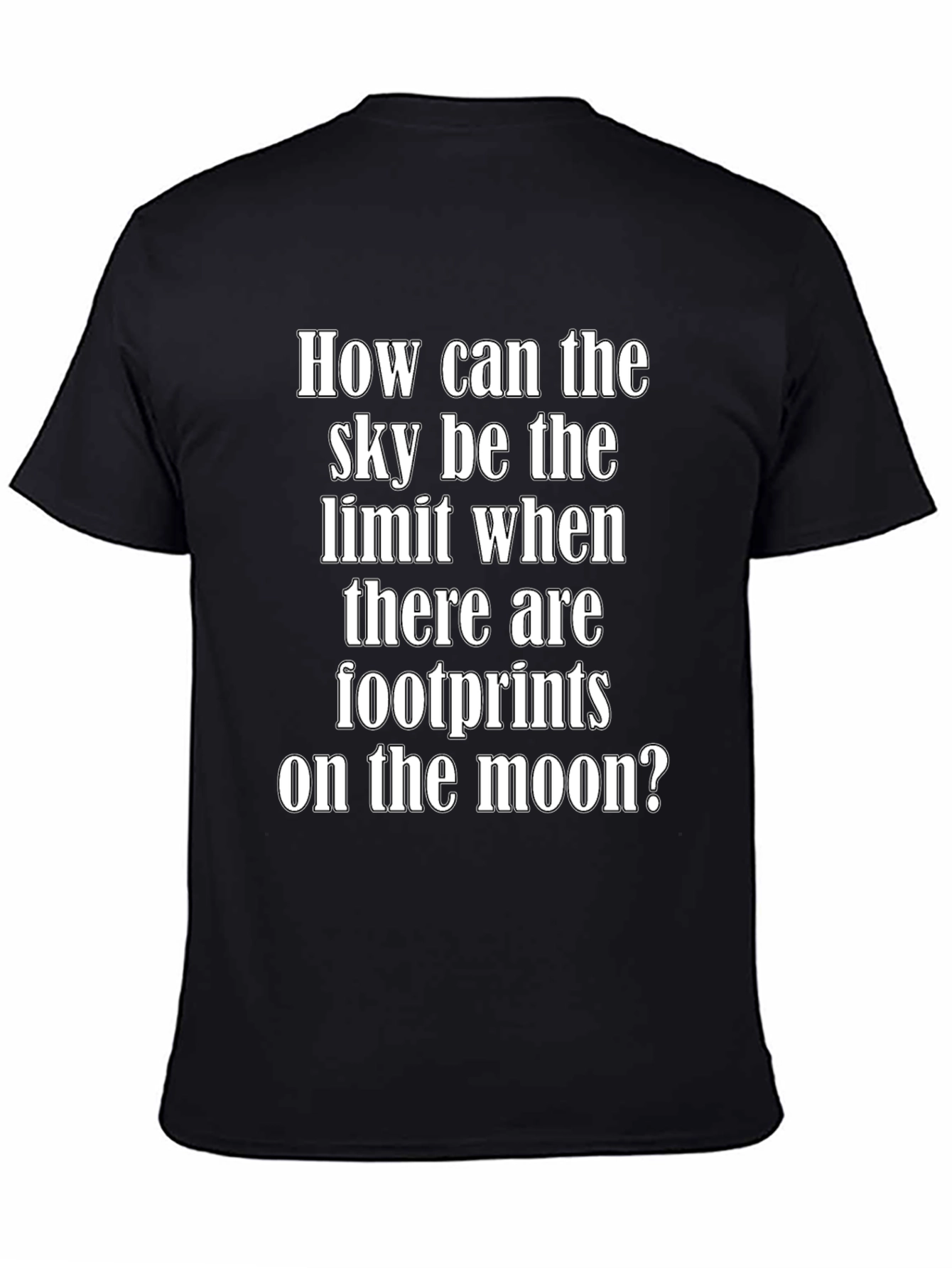 Inspirational Moon Footprints Graphic Tee