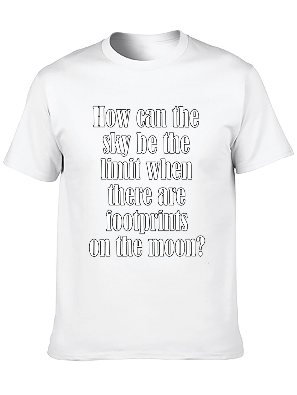 Inspirational Moon Footprints Graphic Tee