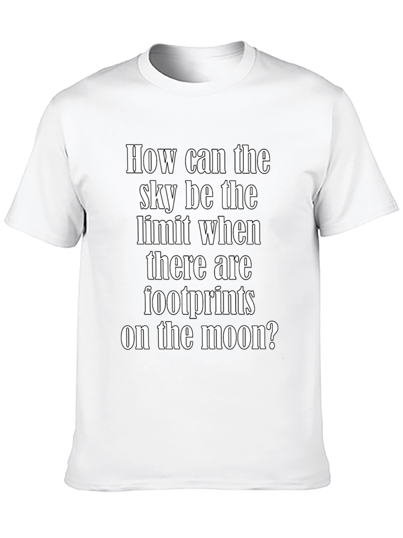 Inspirational Moon Footprints Graphic Tee