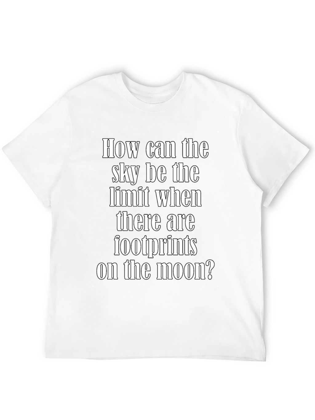 Inspirational Moon Footprints Graphic Tee