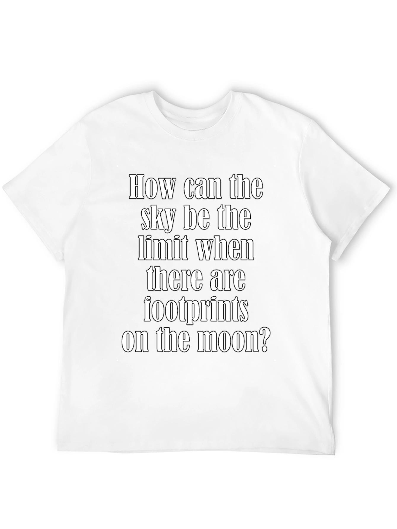Inspirational Moon Footprints Graphic Tee