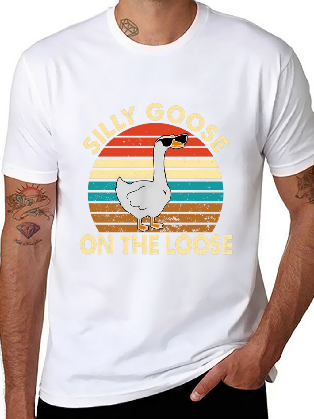 Silly Goose On The Loose Graphic T-Shirt
