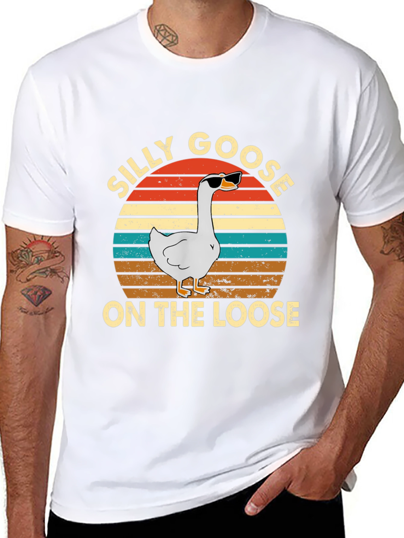 Silly Goose On The Loose Graphic T-Shirt