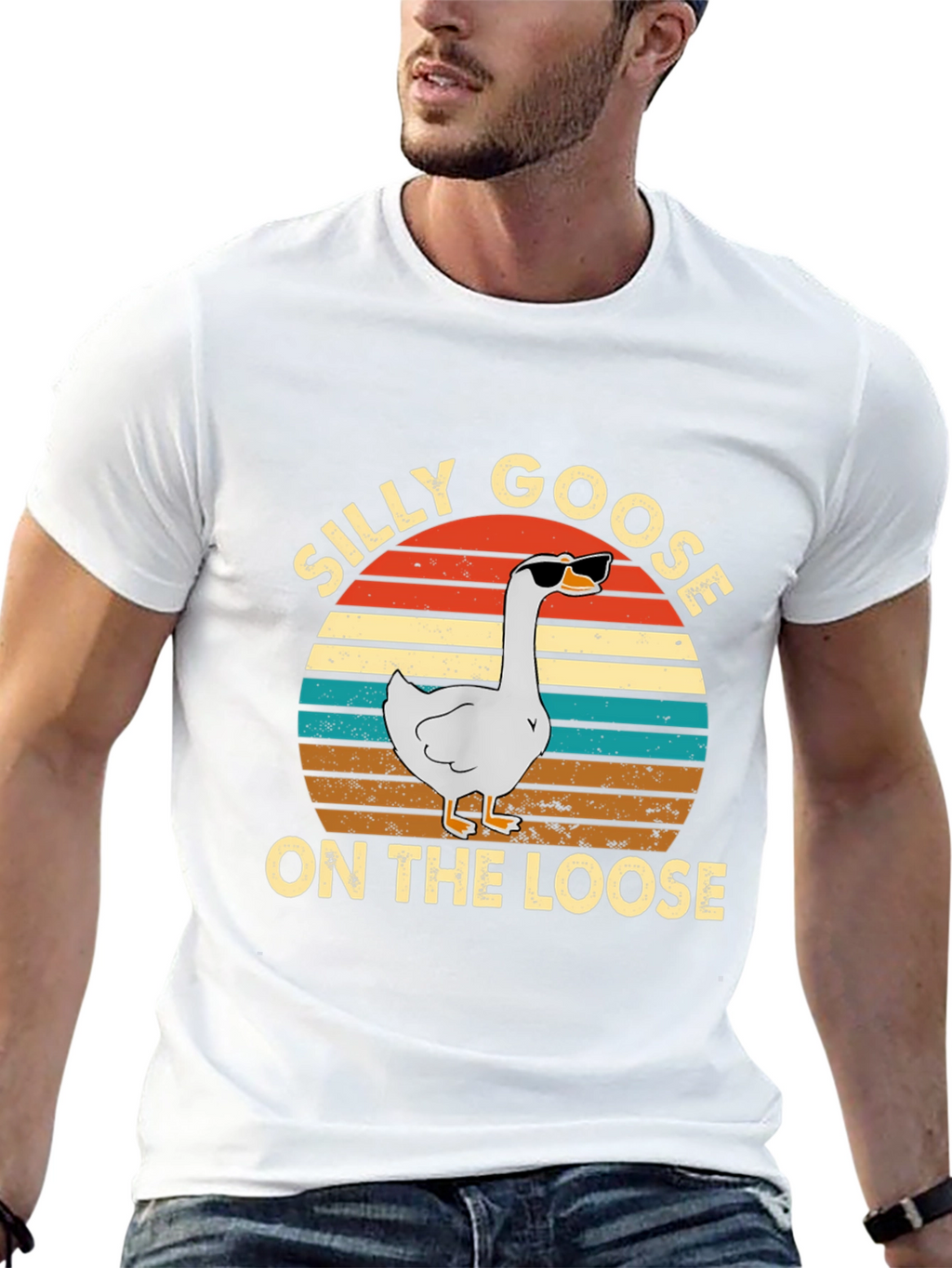 Silly Goose On The Loose Graphic T-Shirt