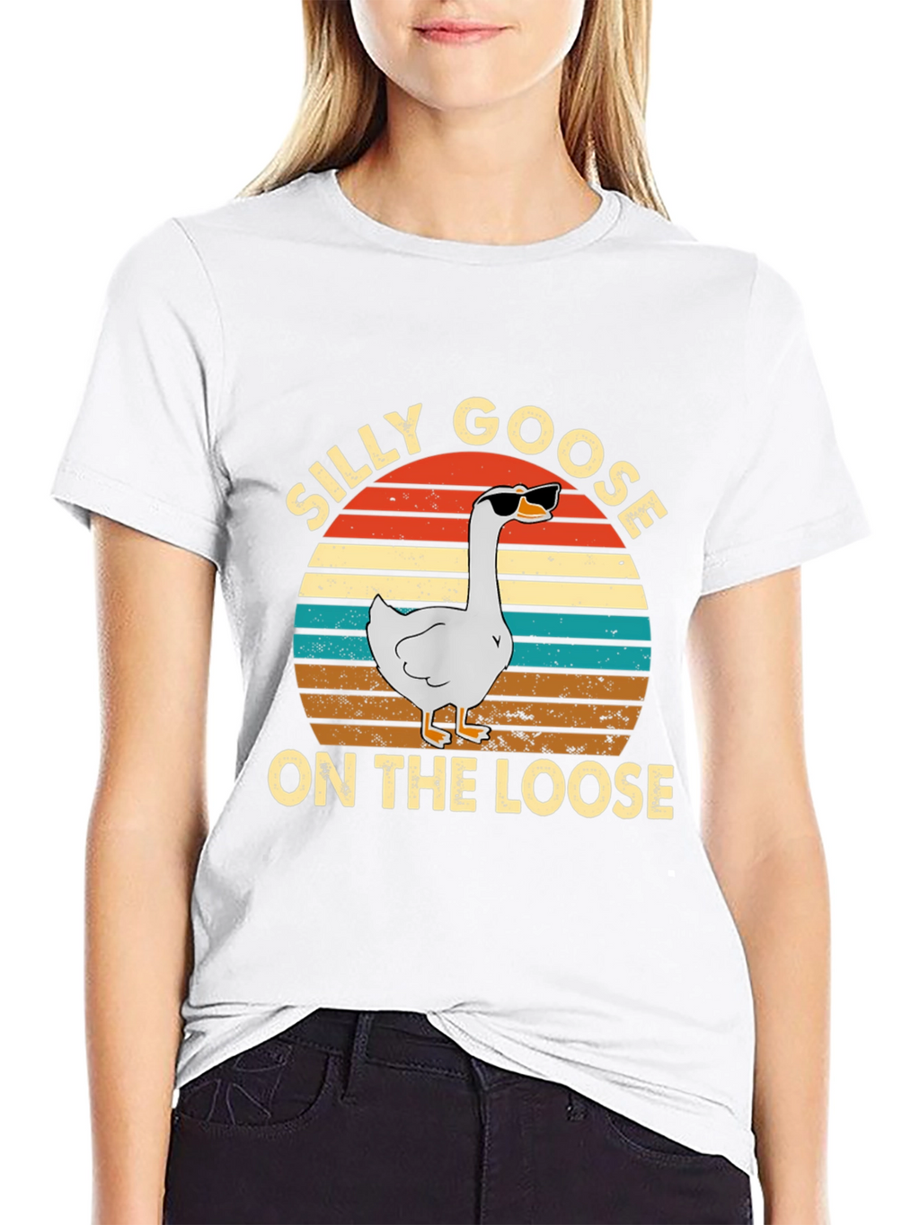 Silly Goose On The Loose Graphic T-Shirt